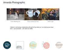 Tablet Screenshot of amandaphotographic.com
